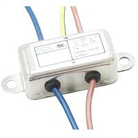 Adam Tech PLF-11E2-10A-W-R5 Power Line Filters EMI/RFI Power Line Filter, Medical Grade, 115/250VAC 10A, wire leads, chassis mount