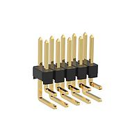 Amphenol Commercial Products G801LQ591018EU Pin Strip Pin Header 2.54mm itch R/A DIP,2x5Pin,FULL G/F,LCP,6.0mm*2.54mm*3.0mm