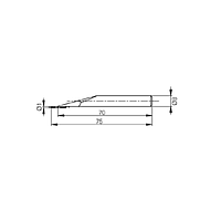 Trimos TA-MI-111 Measuring Insert With Tungsten Carbide Ball (Ø 1 mm)