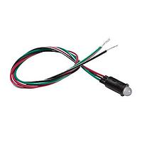 BIVAR PM53-BCW1.0 LED Panel Mount Indicators 3 Leaded Red/Grn White Diff 1" Wire