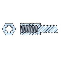 Heyco 11838 Supports MFS6-32 NATURAL M/F THRD HEX SUPP