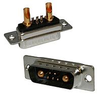 NorComp 680M11W1103L201 Mixed Contact D-Sub Connectors STD POWER-D 11W1 20A MALE SOLDER