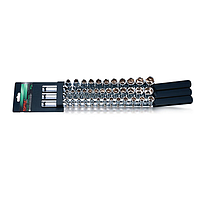 TOPTUL GAAQ3702 6PT Socket Rail Set (37 pcs)