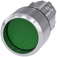 SIEMENS 3SU10500CB400AA0 Flat Button PUSHBUTTON, MOM, GRN, RAISED