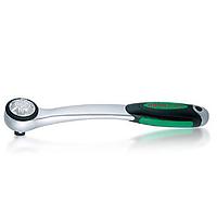 TOPTUL CHJM0815 Curved Reversible Compact-Head Ratchet Handle with Quick Release