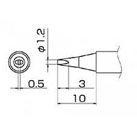 HAKKO T12-D12 Soldering Tip