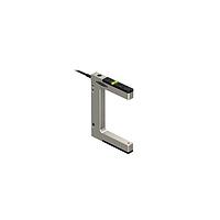 Banner Engineering SLM80B6QPMA Distance Sensor Modules - Finished Units SLM Series: Rugged Nickel-Plated Metal Fixed-Distance Slot Sensor; Slot Width: 80 mm; Input 10-30 V dc; Output: Bipolar: 1 NPN 1 PNP; 150 mm (6 in) M12 PUR Pigtail QD