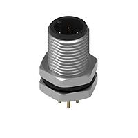 Wurth Elektronik 643250100304 Plugs WRCIRC M12  Screw  Coding A  Panel PCB  Metal Straight with Panel Nut M12  Male connector, polarity 4