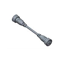 Amphenol LTW RCP5SM-RCP5SM-TL7B10 Cat 5e RJ, Middle Size, Plastic, 1.5A, Cat 5e, Straight-to-Straight, 3 Points Lock, Overmolded Double Ended, Length 10000mm, IP67