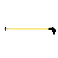 BIVAR SZR4-10.00-F5PYW54-4 Flexible Light Pipes with LEDs 10 Inch, Yellow Fiber, Yellow Lens, IP54