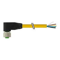 Murrelektronik 7700-12361-1611000 Sensor Cables / Actuator Cables M12 female 90 with cable, TPE 5x18AWG ye UL/CSA, ITC/PLTC 10m