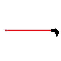 BIVAR SZR4-10.00-F5PD-2 Flexible Light Pipes with LEDs 10 Inch, Red Fiber, Diffused Lens