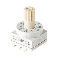 Same Sky (formerly CUI Devices) RDS4-10S-1065-73-SMT-TR-67 DIP Switches 10 Position Surface Mount 2.54 mm Pitch IP67 Flush 7.3 mm Raised Actuator