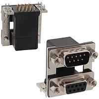 NorComp 178-037-413R571 Dual Port D-Sub Connectors RA 37POS ML/FEM 5A