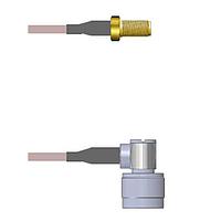 Amphenol Custom Cable Q-2V02C0005012i RF Cable Assemblies SMA-SJ/N-RP G316 12I