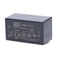MEAN WELL IRM-10-15 AC-DC Power Modules 15V 0.67A 10.05W 85-264Vin Encap PS