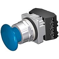 SIEMENS 52PM9W5G Pushbutton PUSHBUTTON,MOM,BLU,1 3/4" PLST,2POS,2NC