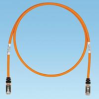 Panduit STP6X9OR Cat 6a Copper Patch Cord, Cat 6A, Orange S/FTP