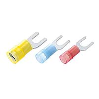 KS Terminals SNYDL1-6 Spade Nylon, Double Crimp Spade, 22-16 AWG, 1/4"