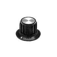 Alcoswitch - TE Connectivity PKA90B1/4 Cylindrical Knob with Skirt PHEN RIBD W/ LNE IND