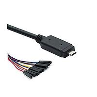 Connective Peripherals USBC-HS-UART-5V-3.3V-1800-SPR USB 2.0 USB-C Hi-Speed UART Cable 5V output 3.3V