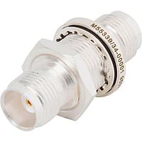 Amphenol SV Microwave SF4587-6003 RF Adapters - In Series PTNC F to F Bulkhead Hermetic Adapter