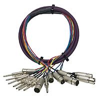 Switchcraft XLRM05TRS Accessories XLR M-TRS M, 5 FT 8 CH AUD SNAKE