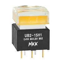 NKK Switches UB215SKW035D-1JD Pushbutton Switches SPDT MOM PC TERM SERIES UB