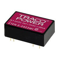 TRACO Power TEN 3-2412WI Isolated Product Type: DC/DC; Package Style: DIP-24; Output Power (W): 3; Input Voltage: 9-36 VDC; Output 1 (Vdc): 12; Output 2 (Vdc): N/A; Output 3 (Vdc): N/A