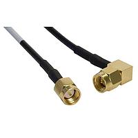 Amphenol Cables on Demand CO-174SMARSMA-005 RF Cable Assemblies RG174/U SMA M/RA