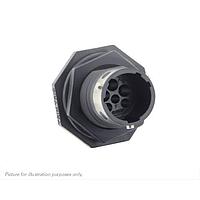 Eaton Souriau-Sunbank UTGX7103W3P Receptacles Jam nut receptacle, without backshell, for 6 male contacts,  IP68/69K