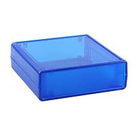 BusBoard Prototype Systems BOX2-P14-BT Hand Held Instrument Blue Transparent Plastic Box for Size 1 & 2 PCBs (up to 3), Removable end panels, Smooth top, Screws included (4.33 x 4.13 x 1.38in)