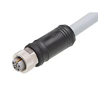 Molex 1205000304 Sensor Cables / Actuator Cables M12 Single-Ended Cordset 5 Poles  Female to Pigtail 16 AWG Gray 10.0m  Lngth