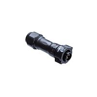 Amphenol LTW BD-04BFMA-QL8SP0 Standard Circular Connector X-Lok, Standard Size, Plastic, 5A, 04 pins, Female Connector, Male Contact, Straight, Push Lock, Crimp, Field Installable, F5.0 - F6.0mm, IP68