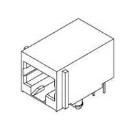 Molex 43249-6101 Modular MODJACK RA LOPRO FLGLS 50 SAU 6/6