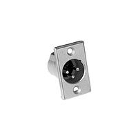 Amphenol Audio AC3MMPNZ-AU Connectors ML 3 CONT LRG SH NRRW FLNG NI FINISH