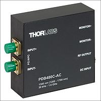 THORLABS PDB480C-AC Fiber-Coupled Balanced Amplified (1.6 GHz, InGaAs, 1300 nm, AC Coupled)