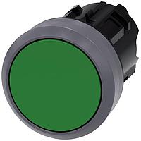 SIEMENS 3SU10300AB400AA0 Flat Button PUSHBUTTON, MOM, GRN, FLUSH