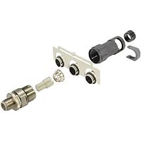 HARTING 21038821411 Straight M12-L male 4-p D-cod w/ conduit M17x1