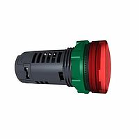 SCHNEIDER XB5EVG4 Panel Mount Indicators / Switch Indicators Monolithic Pilot LT, complete, 120V, Red