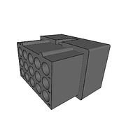 Molex 39-03-3155 Plug Housings 1.57mm Dia Standard .062" Pin and Socket Plug Hse 15Ckt Nat