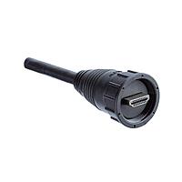 Amphenol LTW HP-19AFMM-SL7A04 HDMI Cables HDMI, Plastic, 0.5A, 19 pins, Plug Connector, Straight, Screw Thread, Overmolded, Length 4000mm, IP67