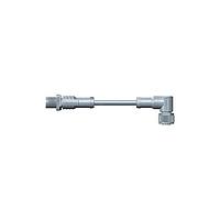Amphenol LTW M12A03ML-12AFR-SB010 Sensor Cables / Actuator Cables M12 Circular Metric Connector, A Code, Metal, 4A, 03 pins, Male Connector, Male Contact, Straight-to-Right Angle, Screw Thread, Overmolded Double Ended, Length 10000mm, IP68 / IP69K