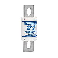 Mersen A50QS300-4 High Speed Fuse Fuse,Fast Acting,No Blown Indicator,Bolt-In,200kA AC,87kA DC,500VAC/DC,300A