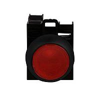 Eaton M22S-DL-R-K01-230R Pushbutton Switches ILL MOM PB BLK-BZL FLSH RED 85-264VAC