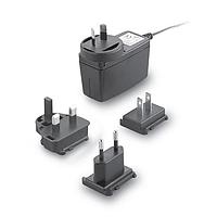 Cincon TRG10R050-01E03-Level-VI Interchangeable Plugs Switching Adapter, Level VI, Wallmount, 10 Watt, 90-264VAC Input, 5VDC Output, 5.5x2.1x12mm, Right Angle, DC Cable 1800mm