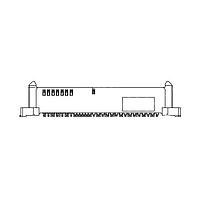 Amphenol FCI PSAS4F2130011TR Serial Connectors SAS/PCIe 40 (U2 & U3) Connectors 68 Pin  RA  Surface Mount   Receptacle