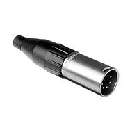Amphenol Audio AC5M-AU Cable Connectors 5 Pole XLR Male Cable Connector Gold Plated Machined Contacts Nickel Finish