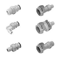 OMEGA FT-HFC246-12 Polypropylene Quick Couplings & High Flow Couplings (3/8 in, NPT Male, 3/8 in, Quick Coupling Male, Coupling, UNF Female)