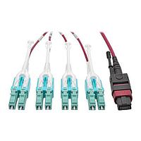 Tripp Lite N845-03M-8L-MG Fiber Optic Cable Assemblies 3M,OM4,40GB,(X8)LC,50/125,PLNM